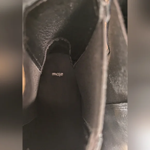 Maje Black and Brown Chelsea Ankle Boots - Picture 11 of 11